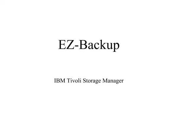 EZ-Backup