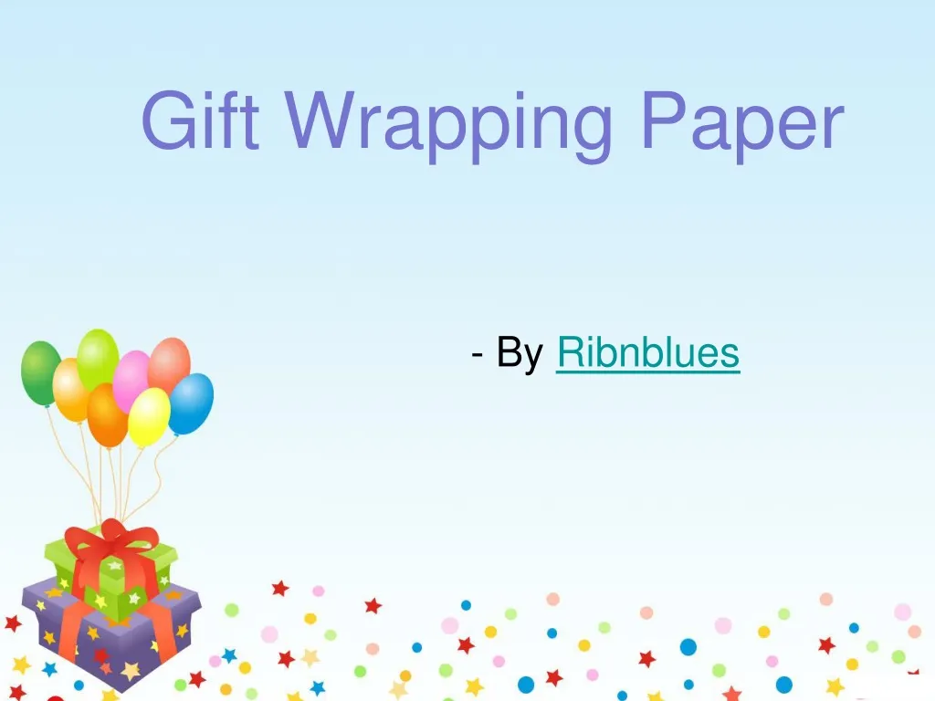 gift wrapping paper