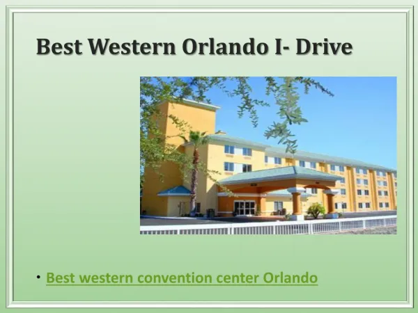 Best western convention center orlando