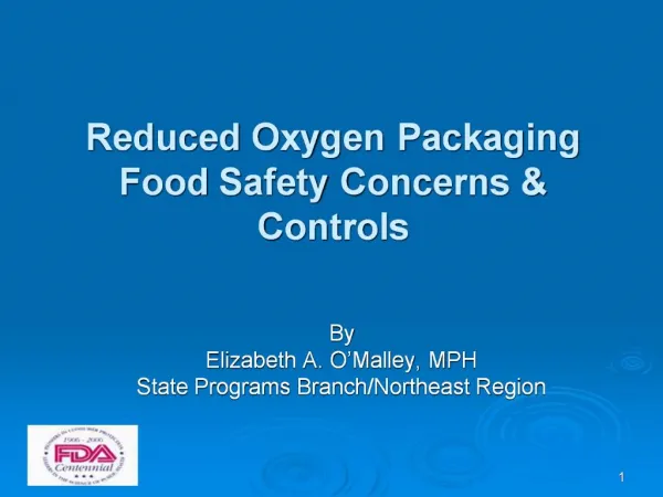 Reduced Oxygen Packaging Food Safety Concerns Controls