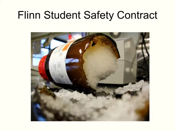 Flinn Student Safety Contract