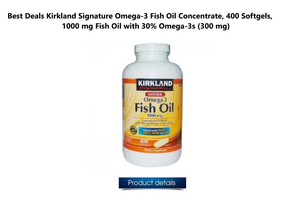 best deals kirkland signature omega 3 fish