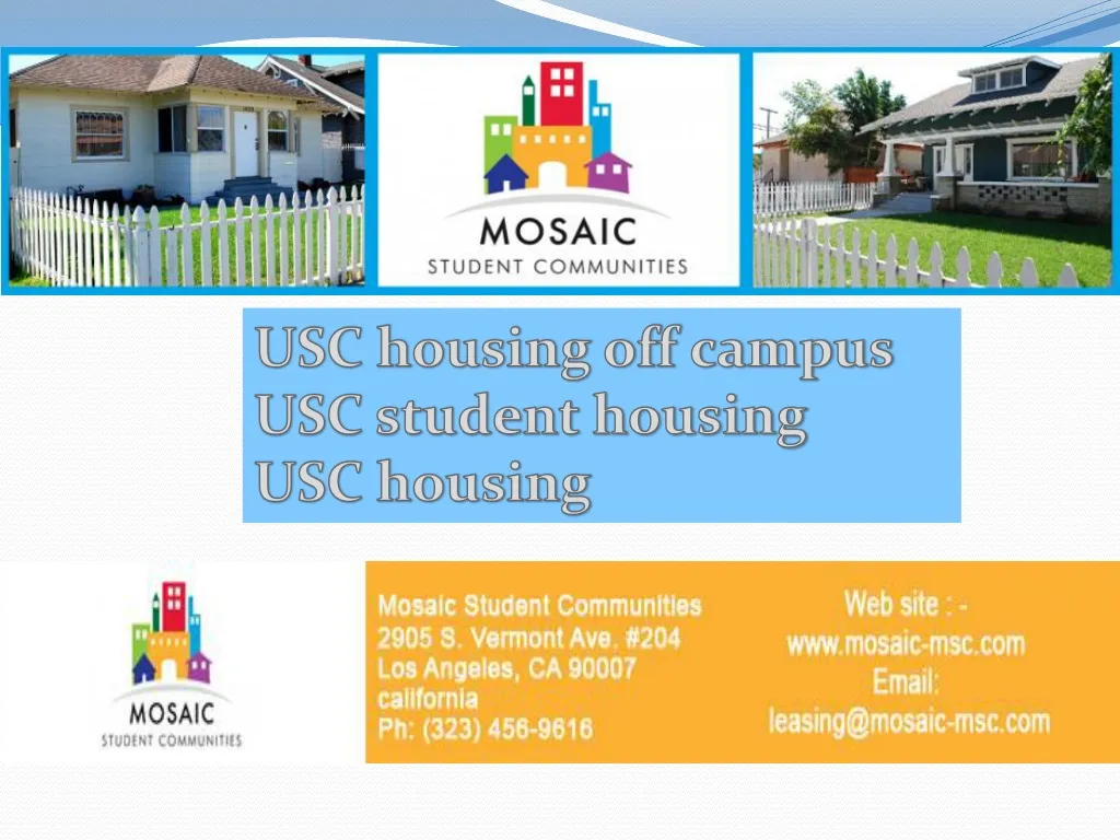 usc housing off campus usc student housing