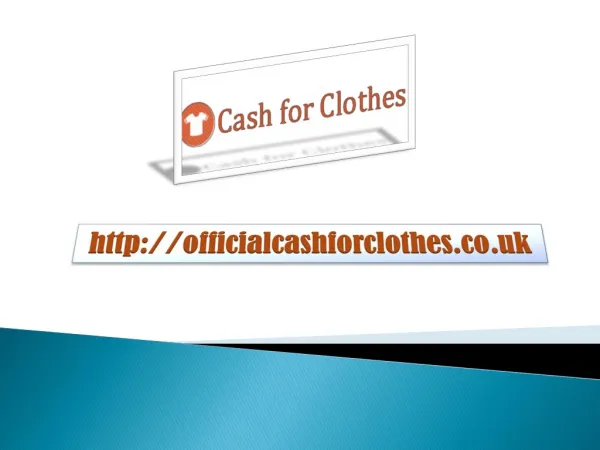 Cash For Clothes