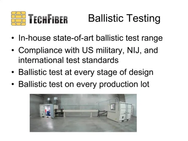 Ballistic Testing