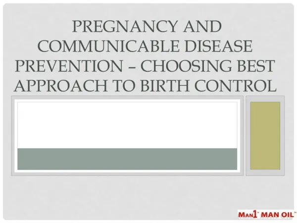 Pregnancy and Communicable Disease Prevention