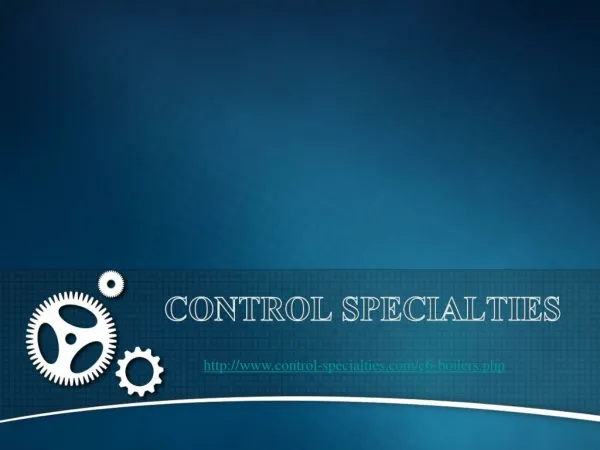 Control Specialties: Industrial Steam Boilers