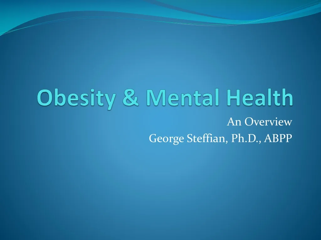 obesity mental health