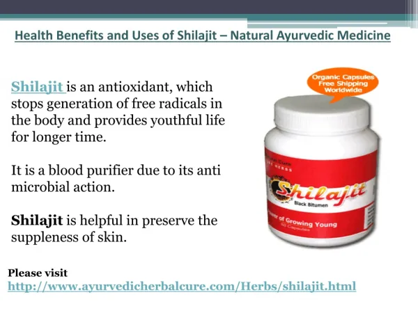 Health Benefits and Uses of Shilajit – Natural Ayurvedic Med