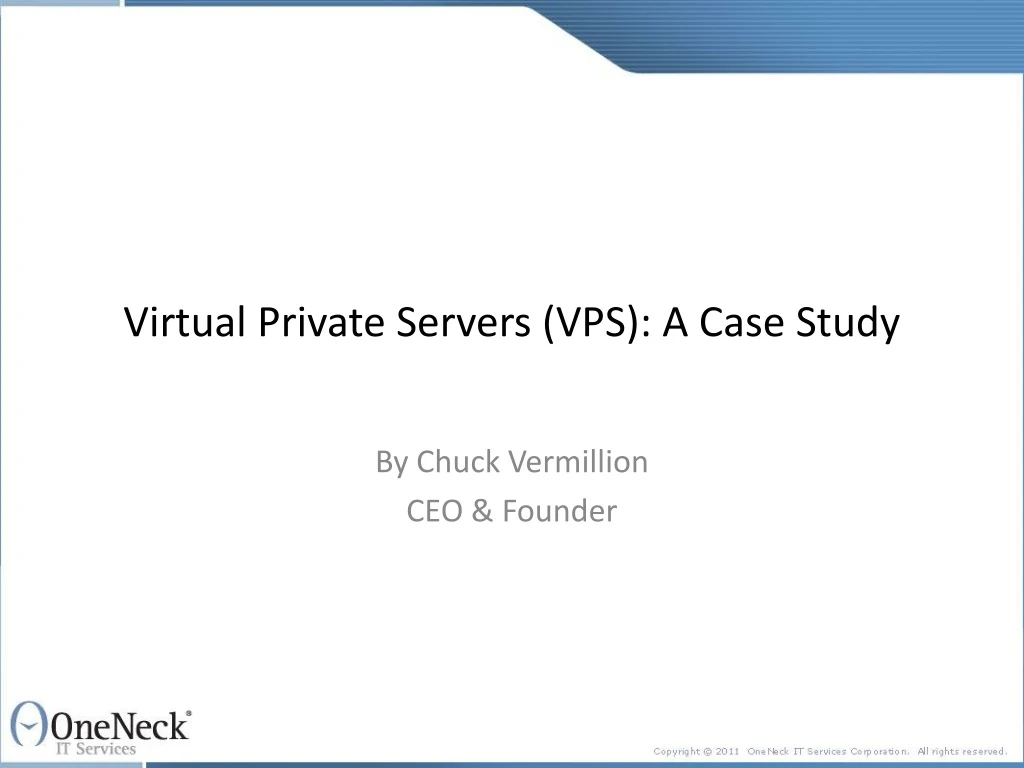 virtual private servers vps a case study