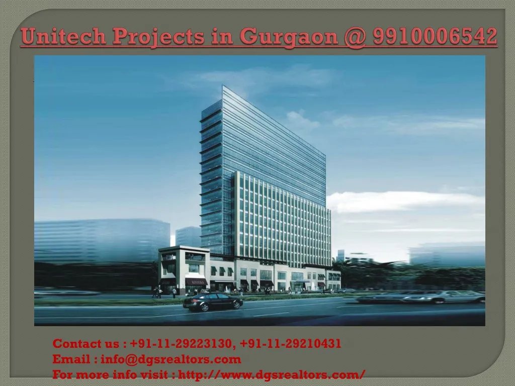 unitech projects in gurgaon @ 9910006542