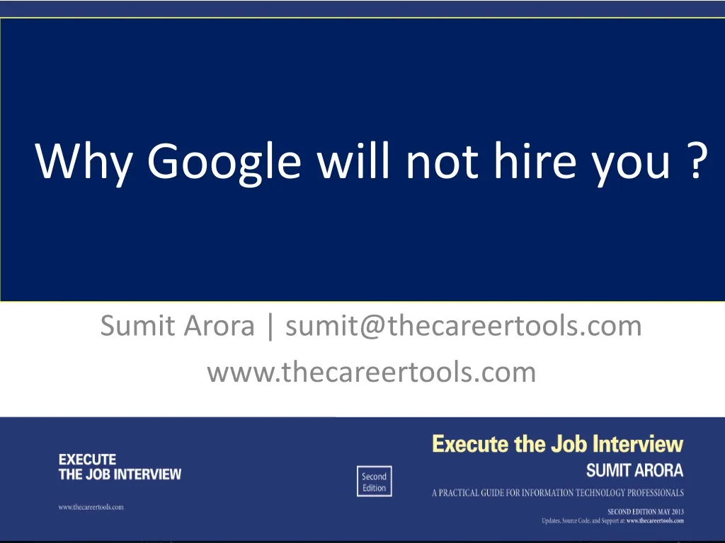why google will not hire you