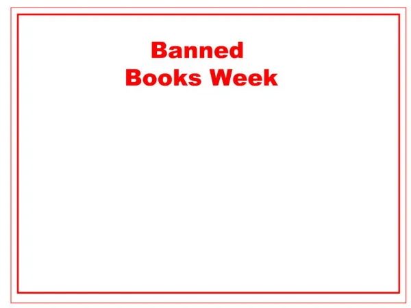 What is Banned Books Week