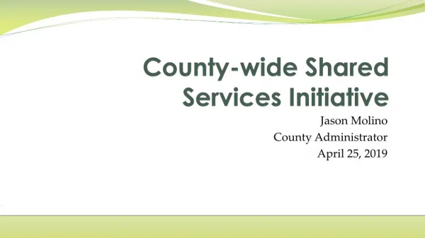 County-wide Shared Services Initiative