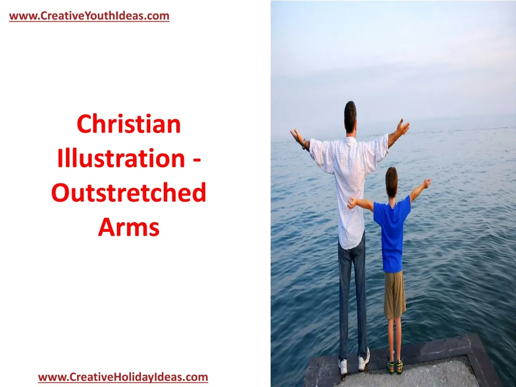 christian illustration outstretched arms
