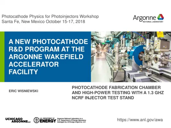 A New Photocathode R&amp;D program at the Argonne Wakefield Accelerator facility
