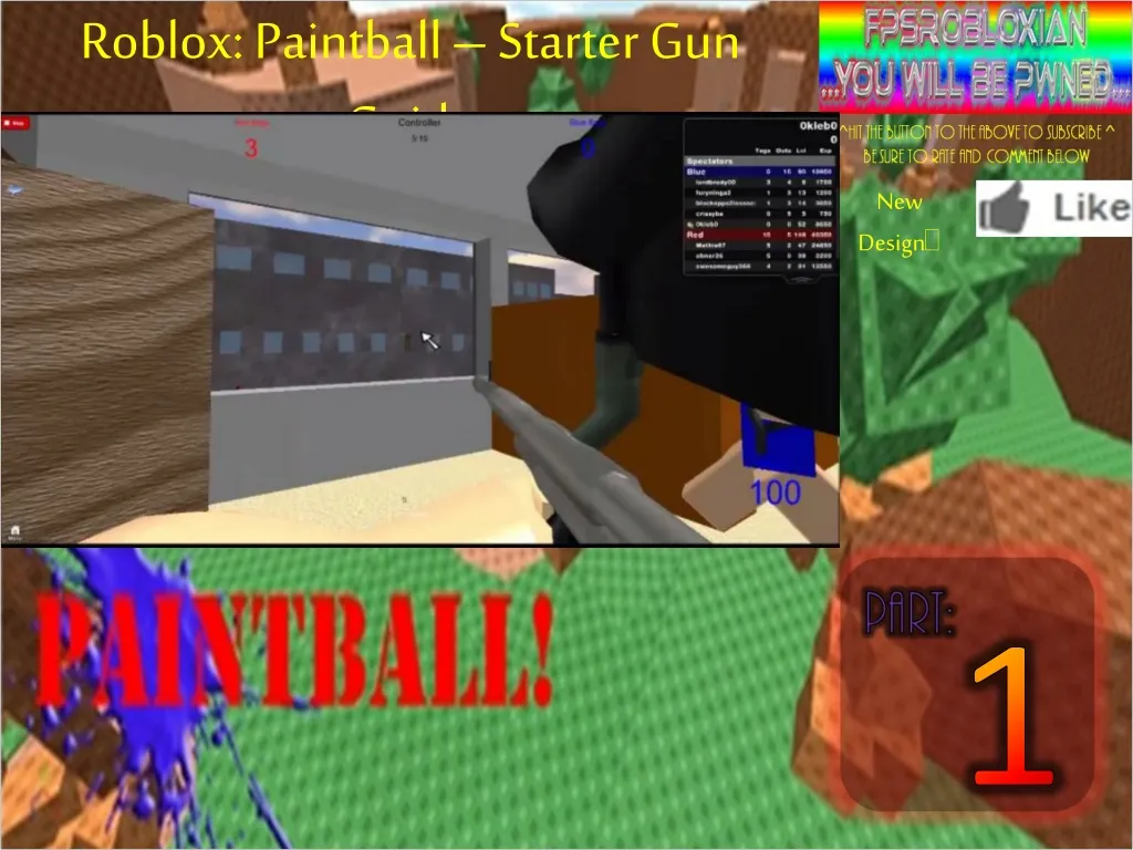 roblox paintball starter gun guide