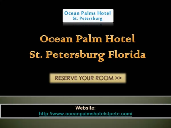 Ocean Palm Hotel St. Petersburg florida