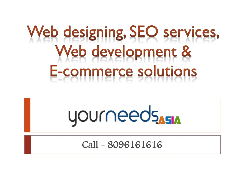 web designing seo services web development