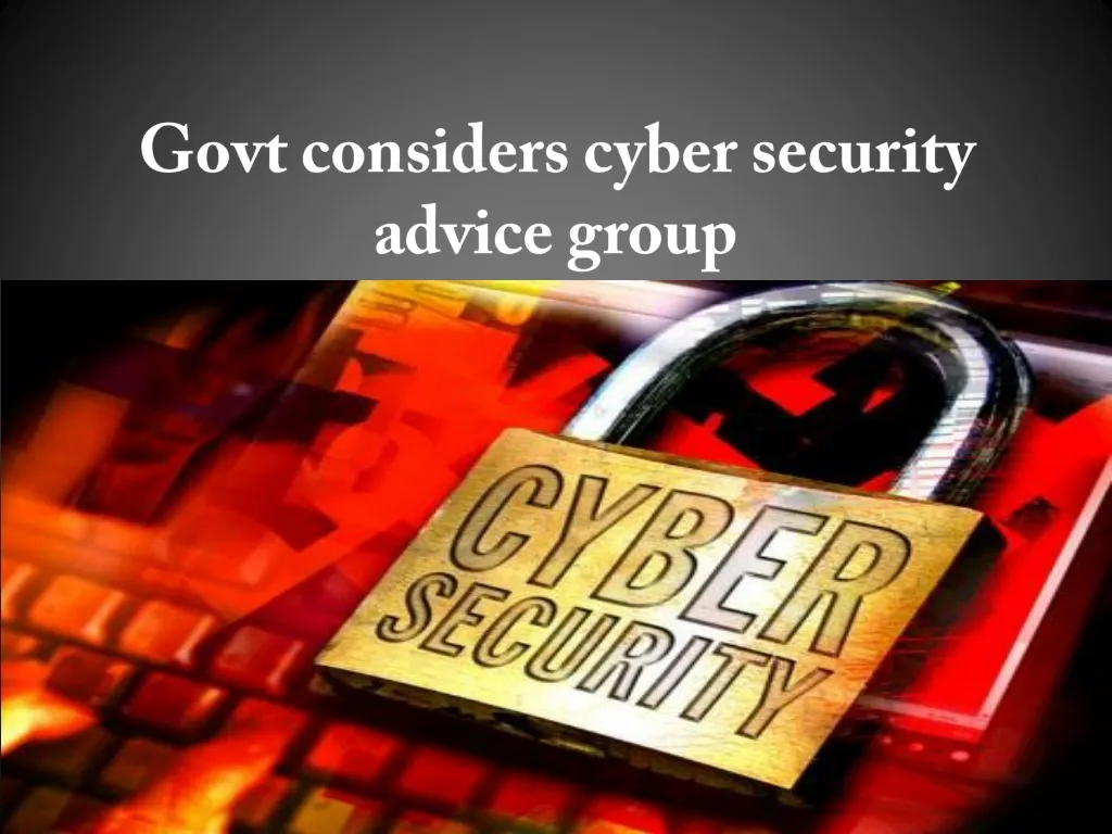govt considers cyber security advice group