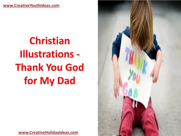 Christian Illustrations - Thank You God for My Dad