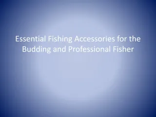 Essential Fishing Accessories for the Budding and Profession