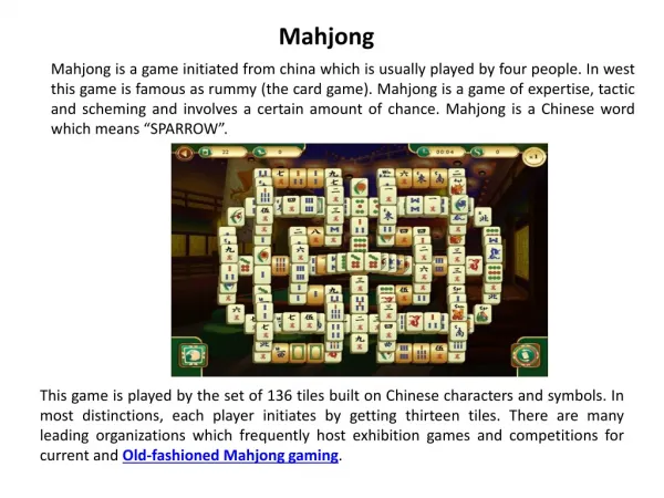 mahjong online free game