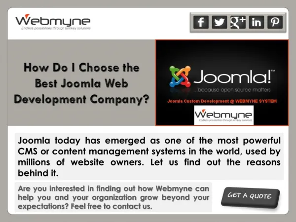 How Do I Choose the Best Joomla Web Development Company?
