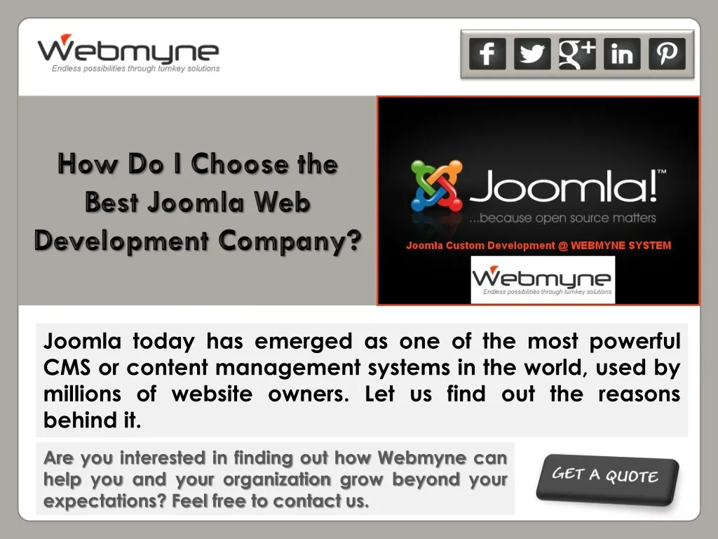 how do i choose the best joomla web development