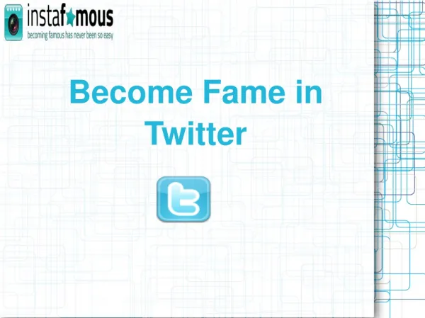 Become Fame in Twitter