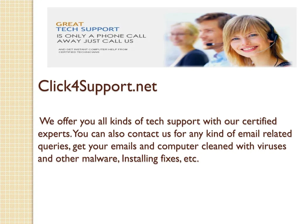 click4support net we offer you all kinds of tech