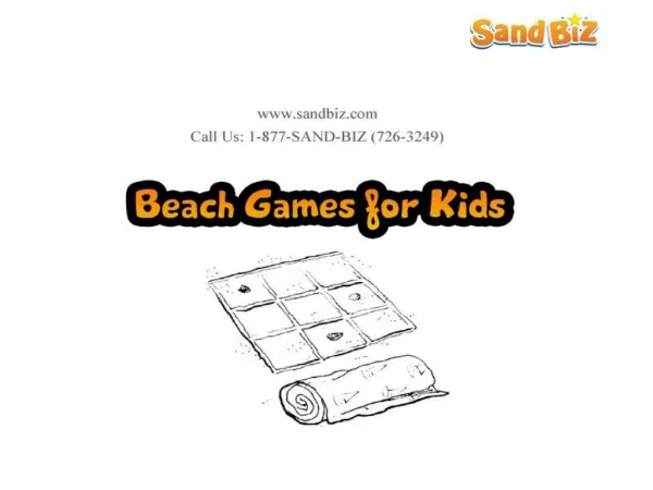 Beach Games For Kids By SandBiz Games