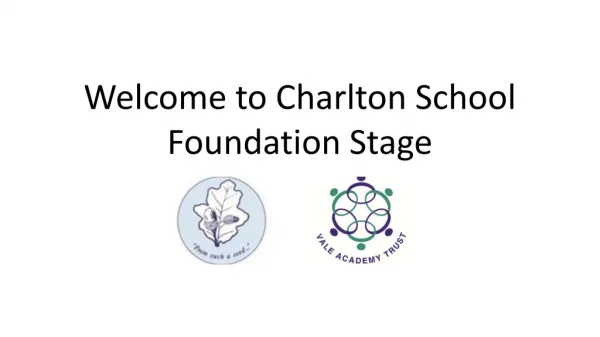 Welcome to Charlton School Foundation Stage