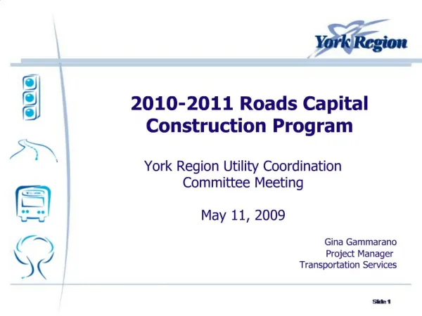 2010-2011 Roads Capital Construction Program