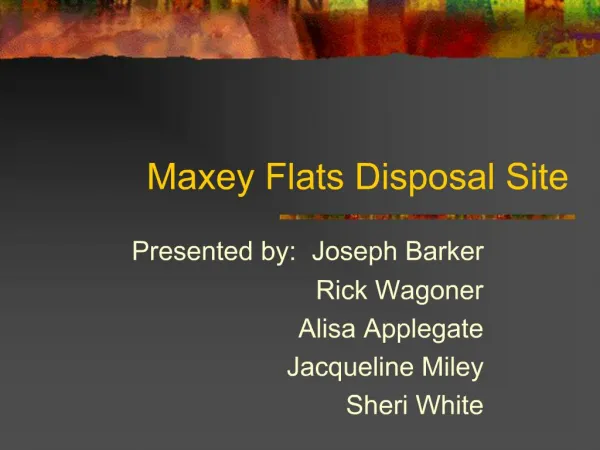 Maxey Flats Disposal Site