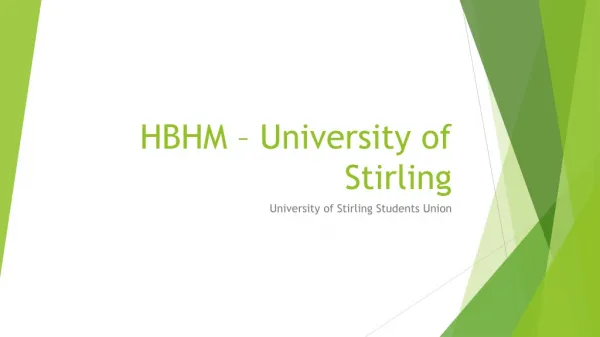 HBHM – University of Stirling