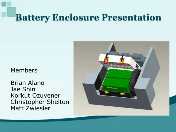 Battery Box Presentation