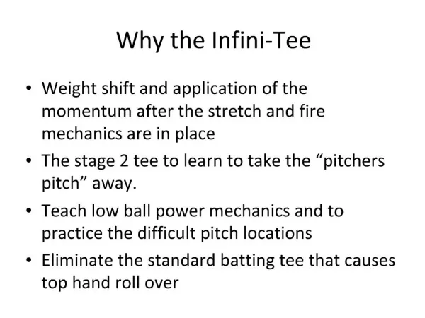 Why the Infini-Tee