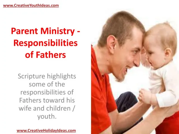 Parent Ministry - Responsibilities of Fathers