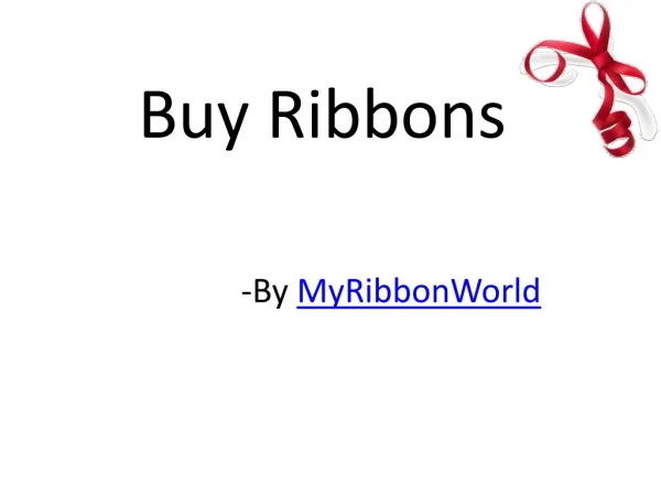 Buy ribbons from top merchant for large party