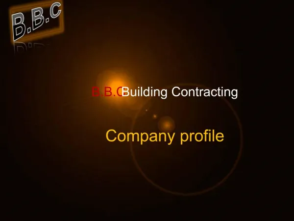 B.B.C Building Contracting