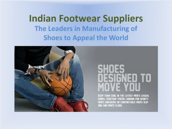 Indian Footwear Supplier