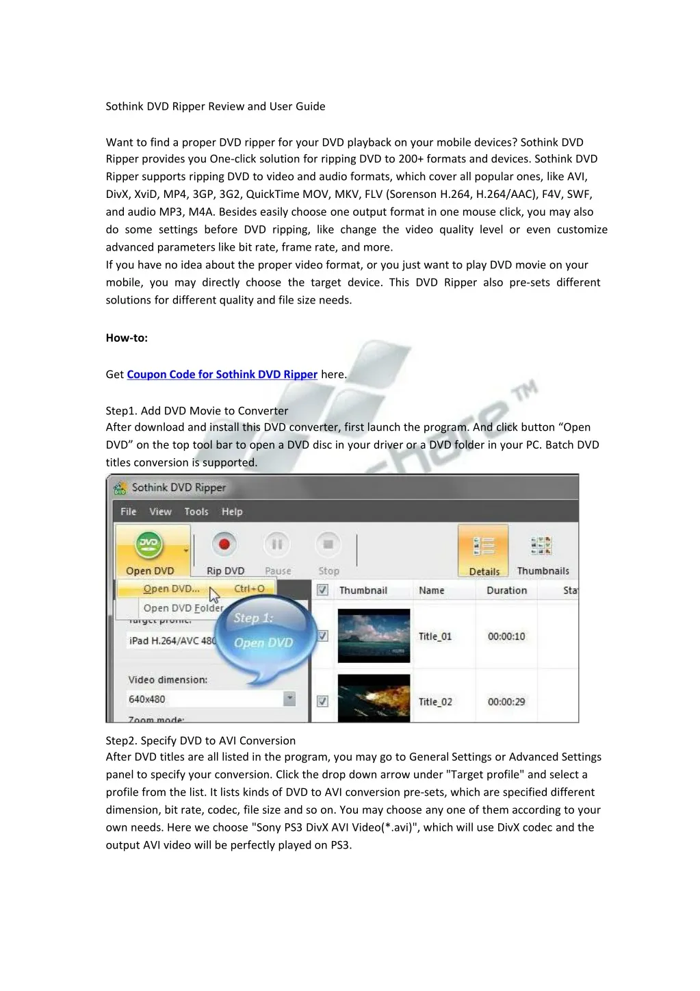 sothink dvd ripper review and user guide want