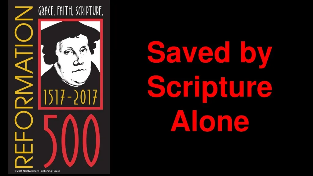 saved by scripture alone