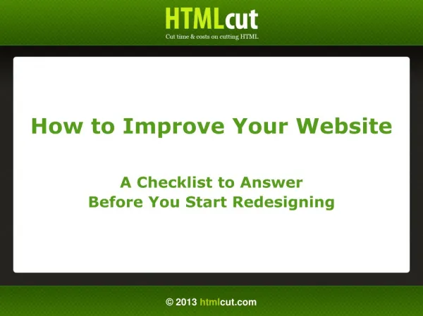 The Website Redesign Checklist