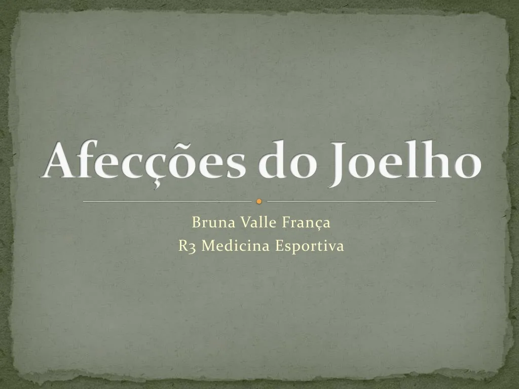 afec es do joelho