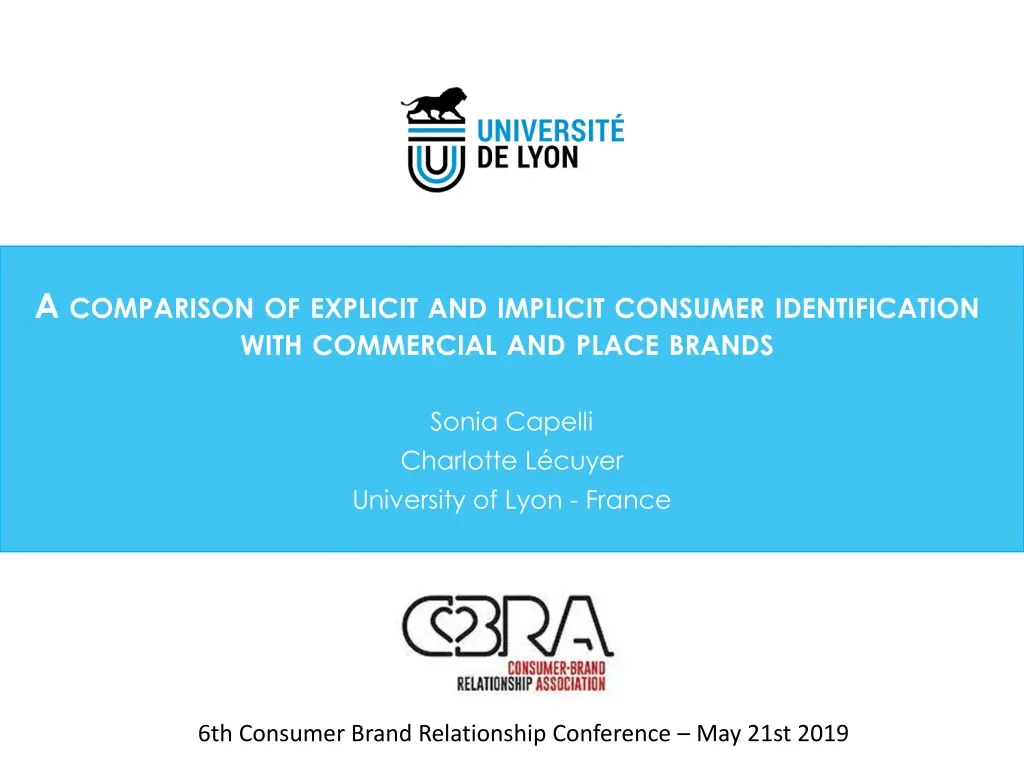 a comparison of explicit and implicit consumer identification with commercial and place brands