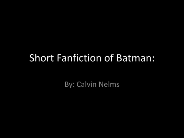 DARIA VS BATMAN FANFICTION