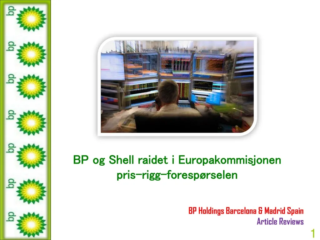 bp og shell raidet i europakommisjonen pris rigg