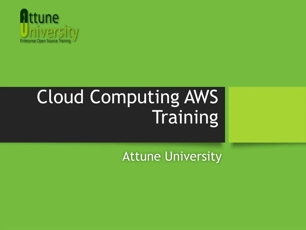 cloud computing aws training
